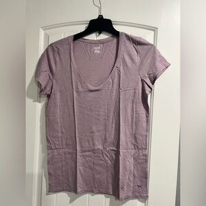 NEW NIP VS Victoria secret PINK shirt light mauve purple v-neck L large